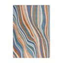 Sinine käsitsi kootud villane vaip 160x230 cm Abstract Flow - Flair Rugs