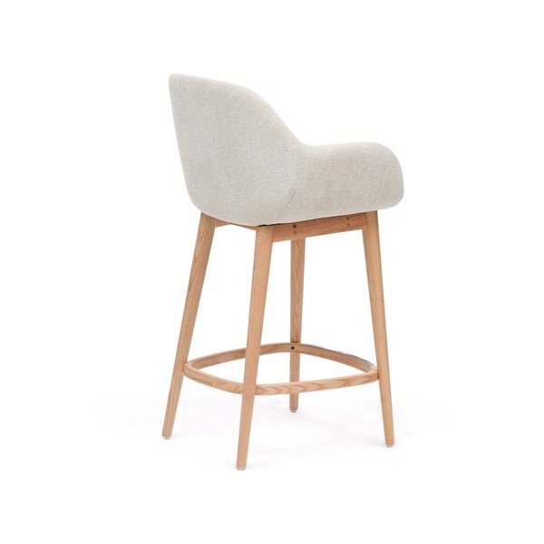 Beež polsterdatud baaritool käetugedega (istme kõrgus 66 cm) Konna - Kave Home-image-4