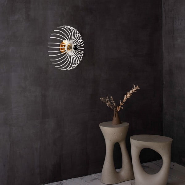 Valge seinalamp Aspendos, ø 36 cm - Opviq lights-image-1