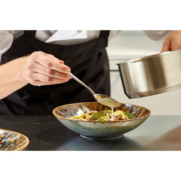 Pruun sügav portselantaldrik ø 21 cm Resto - BonBistro-image-1