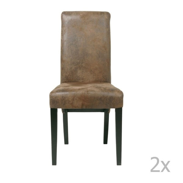 Sada 2 jídelních židlí s podnožím z bukového dřeva Kare Design Chiara Vintage