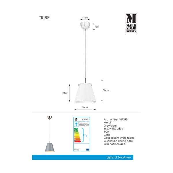 Hall laevalgusti, ø 30 cm Tribe - Markslöjd-image-2