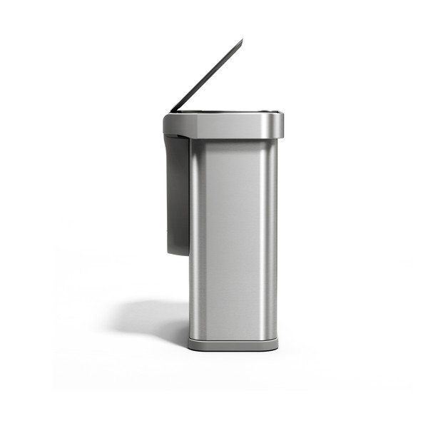Kontaktivaba terasest prügikast hõbedases värvitoonis 58 l Sensor - simplehuman-image-4
