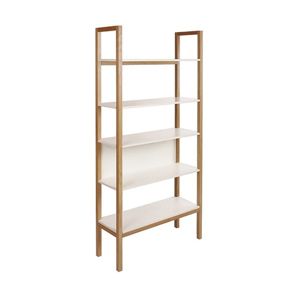 Valge tamme raamaturiiul 90x185 cm Farringdon - Woodman-image-3