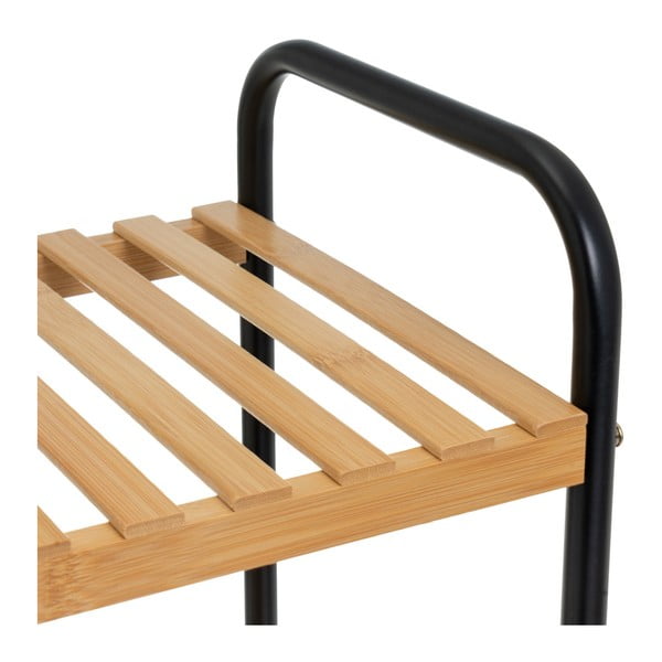 Must-bambusest riiul 30x75 cm - Casa Selección-image-1