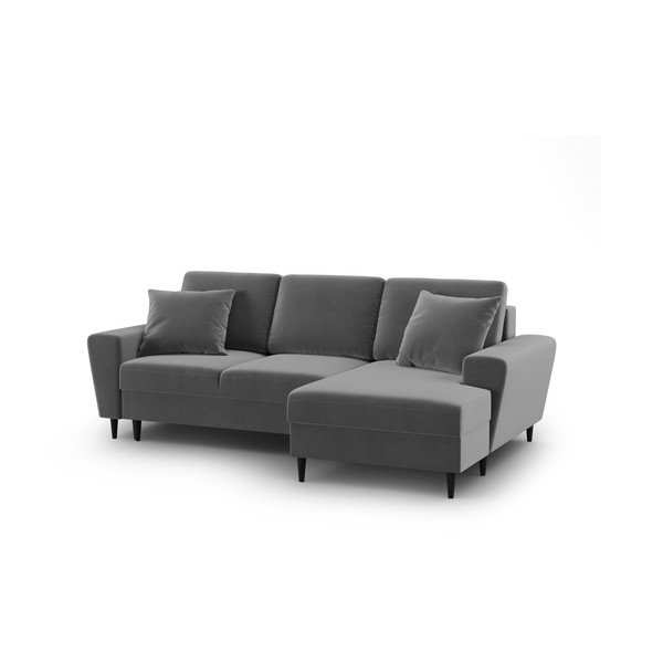 Helehall sametist panipaigaga nurgadiivanvoodi (parem nurk) Kyoto - Cosmopolitan Design-image-1