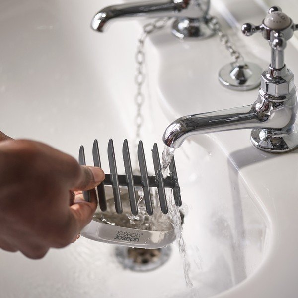 Läikiv hõbedane roostevabast terasest seebialus EasyStore Luxe - Joseph Joseph-image-3