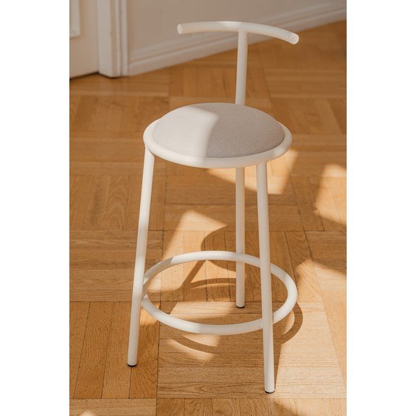 Beež metallist baaritool (istme kõrgus 68 cm) Hogo - noo.ma-image-1