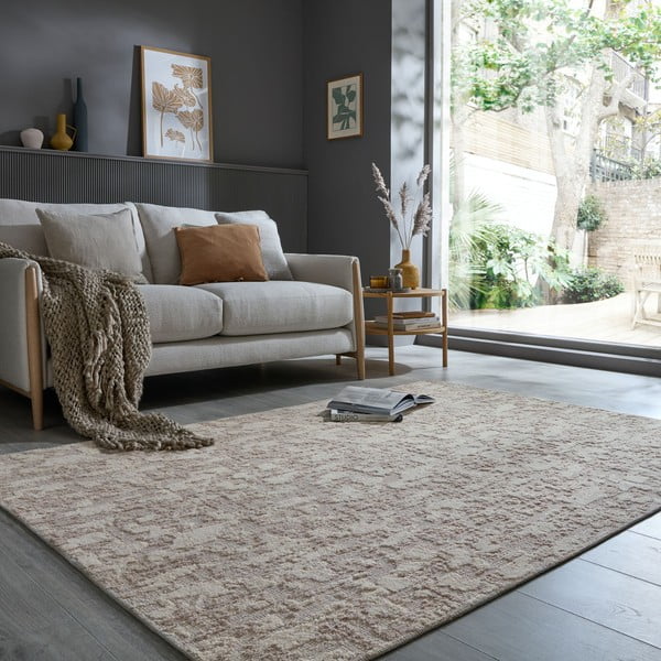 Hallikasbeež pestav vaip 78x150 cm Connely - Flair Rugs-image-1