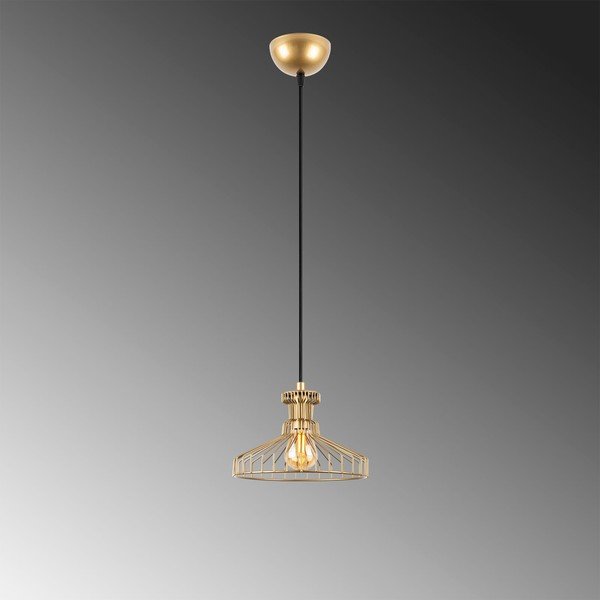 Kuldne rippvalgusti metallist varjuga ø 23 cm Events - Opviq lights-image-4