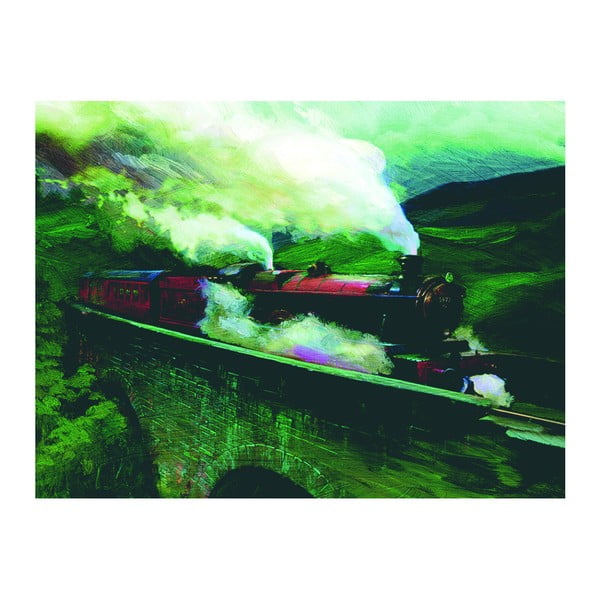 Obraz Pyramid International Harry Potter Hogwarts Express Landscape, 60 x 80 cm