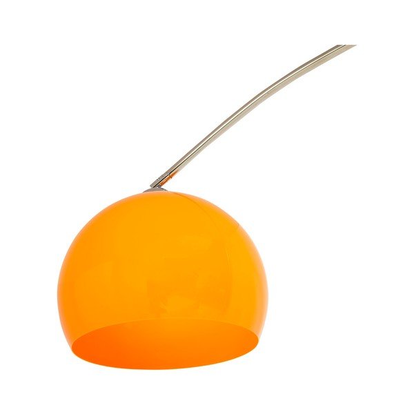 Stojací lampa s oranžovým stínítkem a mramorovou základnou Kokoon Loft-image-4