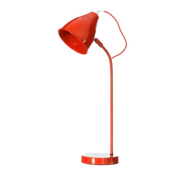 Červená stolní lampa Ixia Retro Sheba
