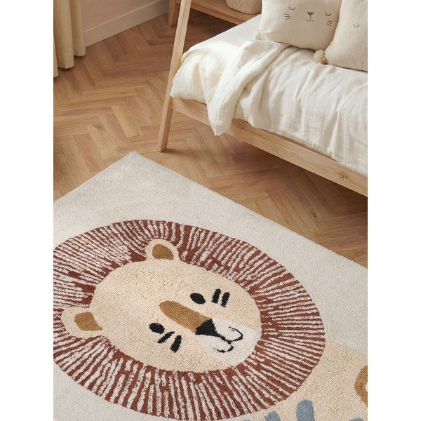 Kreemikas pestav/käsitsi kootud puuvillane lastevaip 140x200 cm Snuggle Leander - Hanse Home-image-2