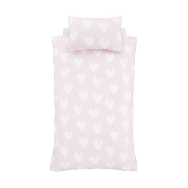 Flanell laste voodipesu 135x200 cm Hearts - Catherine Lansfield-image-2