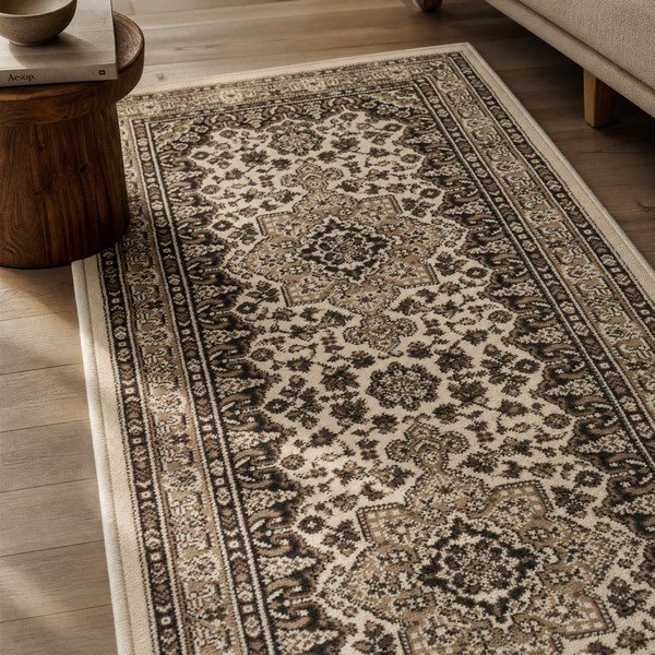 Beeži värvi jooksja , 80 x 250 cm Parun Tabriz - Nouristan-image-1