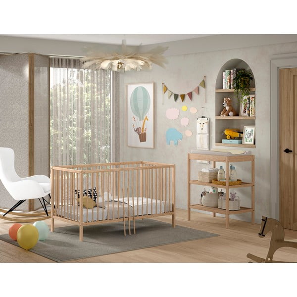 Pöögipuidust lastemööbli komplekt 2 tk Dino - Vipack-image-1