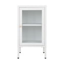 Valge metallist vitriinkapp 38x70 cm Dalby - House Nordic