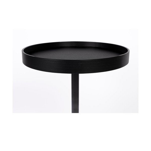 Ümmargune abilaud tammepuust pealispinnaga, ø 40 cm Yuri S - White Label-image-2