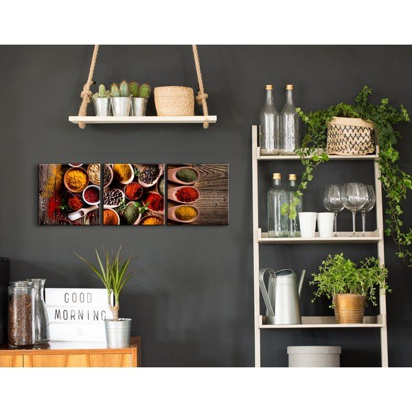 Sada 3 obrazů Styler Glasspik Set Spices Tres-image-2