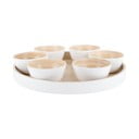 Valge bambusest serveerimiskomplekt ø 32 cm Puro - PT LIVING