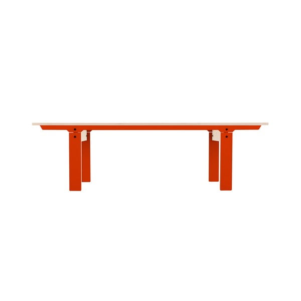 Oranžová lavice na sezení rform Slim 04, délka 165 cm