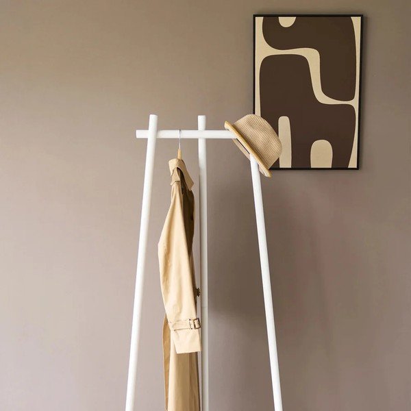 Valge metallist riidepuuraam 43x153,5 cm Tower Tri-Post - YAMAZAKI-image-4