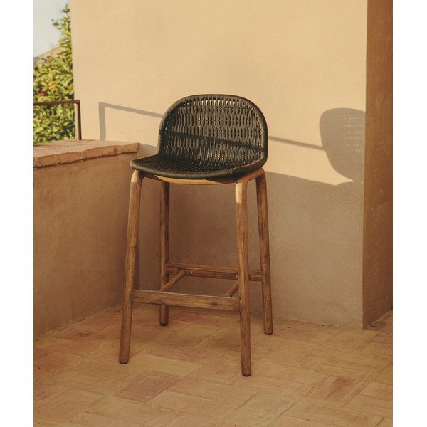 Tumehall puidust aiabaari tool Alipa - Kave Home-image-1