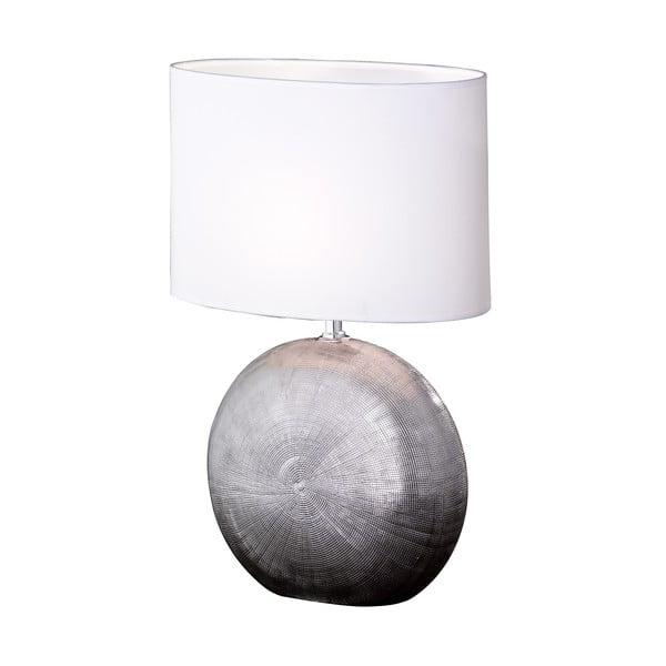 Bílá stolní lampa Fischer & Honsel Foro, výška 53 cm