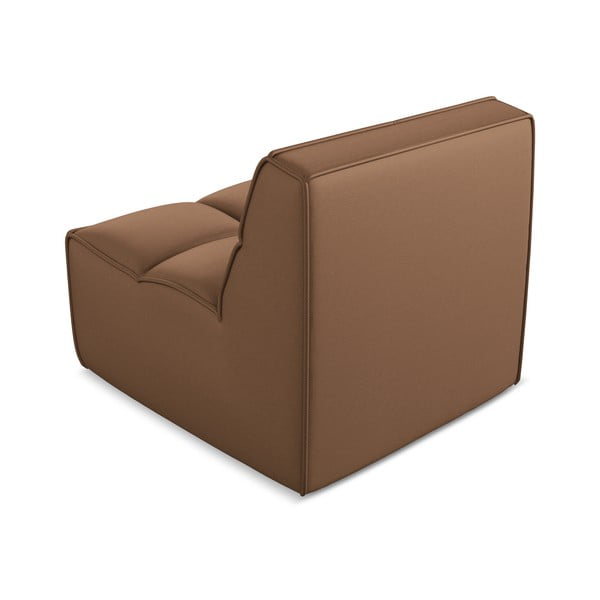 Pruun kunstnahast diivanimoodul Kalai - Makamii-image-2