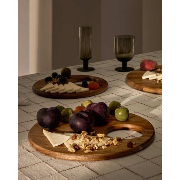 Puidust serveerimisalus ø 36 cm Klot - Kave Home-image-1