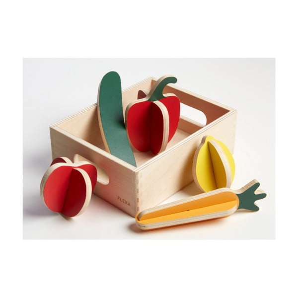 Kauplus Köögiviljad puidust laste mängukomplekt Play - Flexa