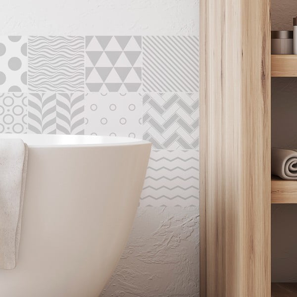 9 dekoratiivse seinakleebise komplekt, 15 x 15 cm Finnish - Ambiance-image-3