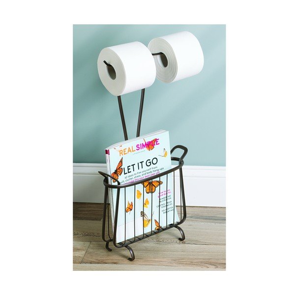 Pronksist metallist tualettpaberi hoidja, kõrgus 61 cm Axis - iDesign-image-4