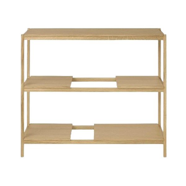 Naturaalses värvitoonis tammepuust riiul 105x92x40 cm Sukoya - Blomus