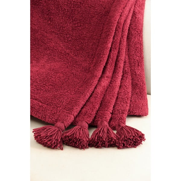 Punane mikroplüüsist voodikate kaheinimesevoodile 200x220 cm Puffy - Mijolnir-image-3