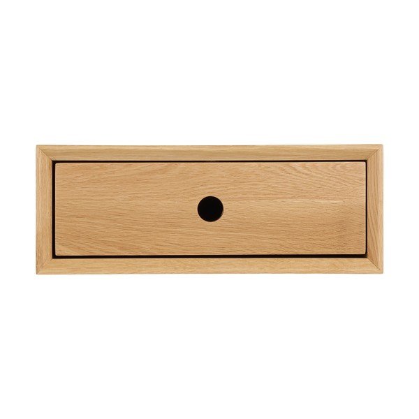 Tammepuidust riiul heledas naturaalses värvitoonis 40 cm Luzern - House Nordic-image-3