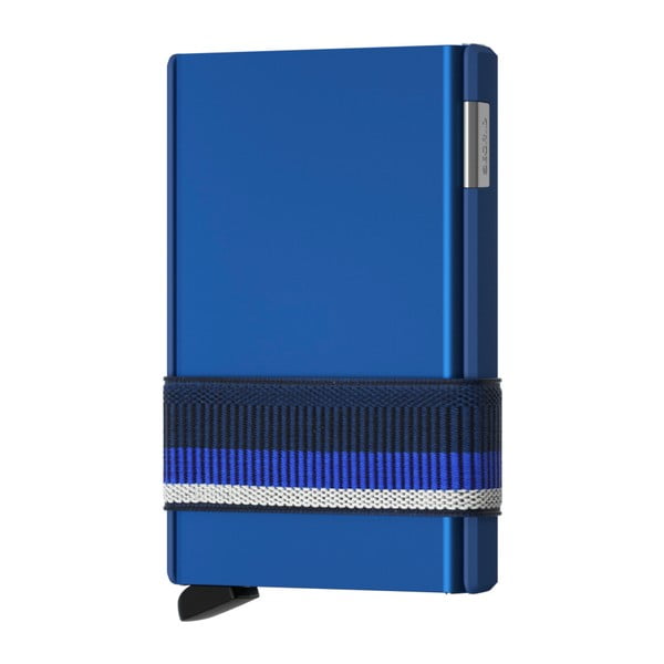 Modrá vysouvací peněženka s pouzdrem na karty Secrid