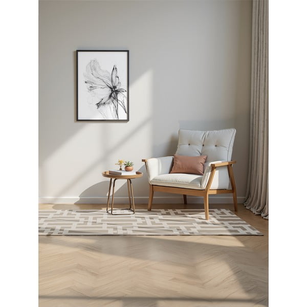 Hall-kreem vaip 80x240 cm Perles Onyx – Elle Decoration-image-1