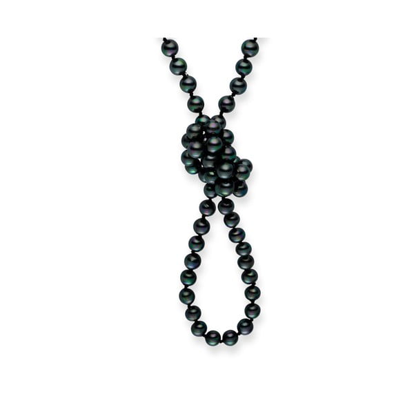 Perlový náhrdelník Mystic Grey, 90 cm