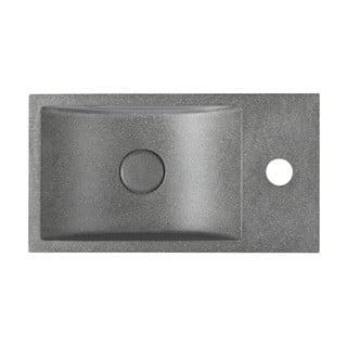 Tumehall betoon väike vannitoa valamu  40x22 cm Crest – Sapho