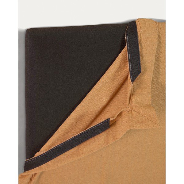 Kollane polsterdatud voodipeats 206x106 cm Tanit - Kave Home-image-4