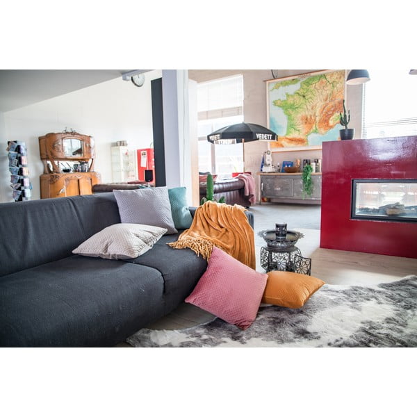 Roosa mikroplüüsist tekk , 130 x 170 cm - Tiseco Home Studio-image-2