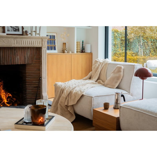 Beež mikroplüüsist kuumaveepudel 2 l Warmers - Tiseco Home Studio-image-1