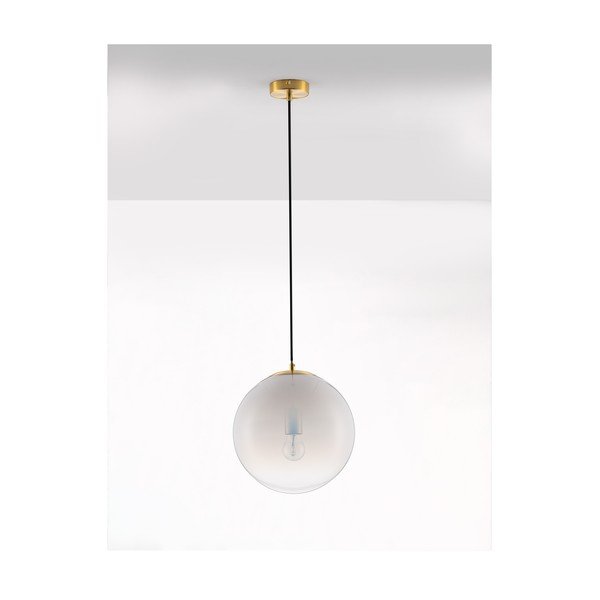 Valge/kuldne klaasist ripplamp ø 30 cm Vita - Nova Luce-image-3
