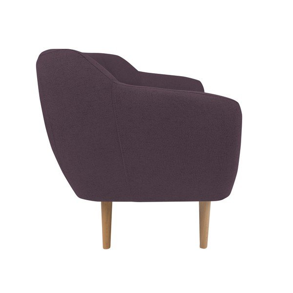 Fialová dvoumístná pohovka se světlými nohami Mazzini Sofas Sicile-image-2