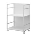 Valge metallist mobiilne riiul 42x60 cm Tower - YAMAZAKI