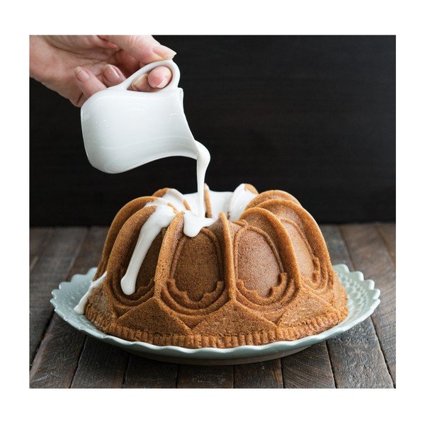 Hõbedast koogivorm , 2,1 l Cathedral - Nordic Ware-image-2