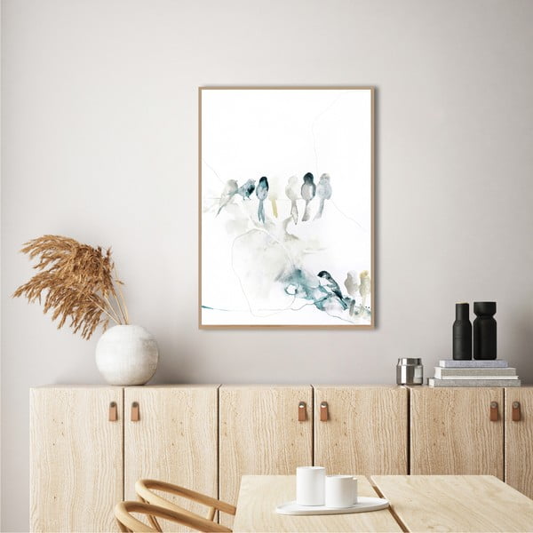 Plakat raamis 50x70 cm Birdshape - Malerifabrikken-image-1