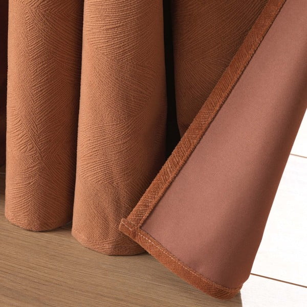 Pruun sametkardin 140x260 cm Olympe - douceur d'intérieur-image-3